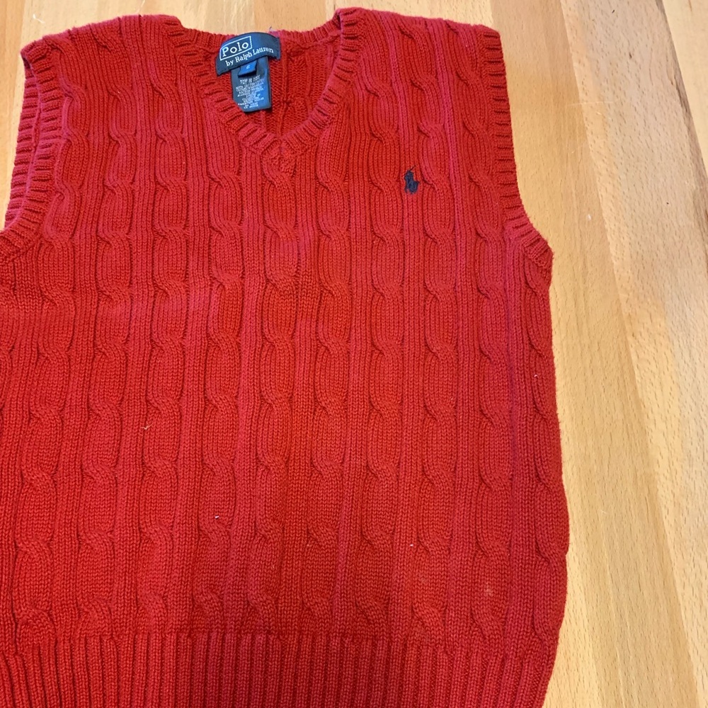 Red Polo by Ralph Lauren vest.